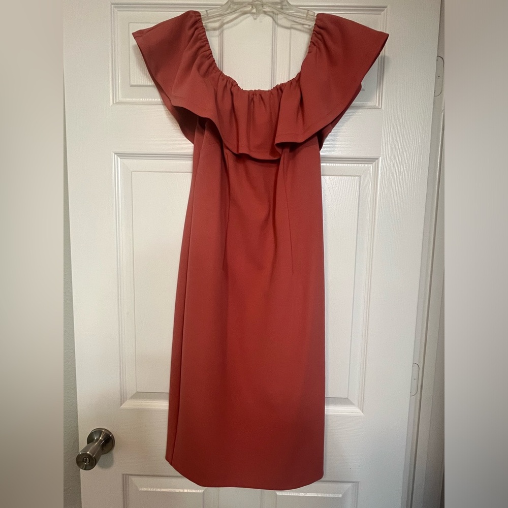 Dark Muave 1.State Off the Shoulder Dress